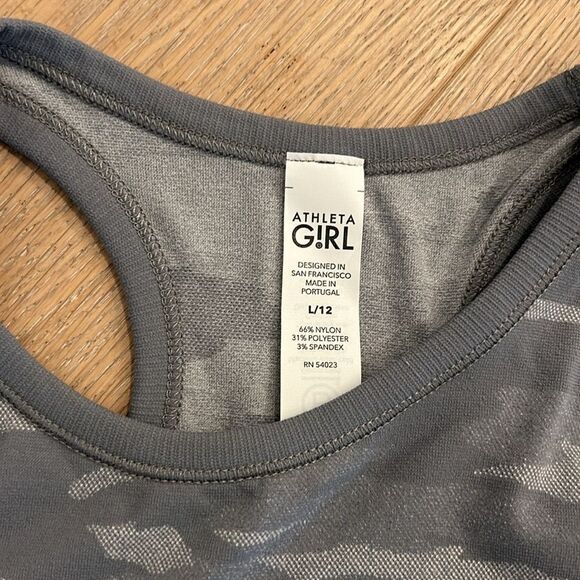 Athleta Girl Camouflage Tank Top Large (12) - Picture 3 of 3